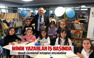 Minik yazarlar iş başında