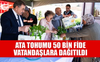 GÖLBAŞI BELEDİYESİ SERALARINDA YETİŞEN ATA TOHUMLARI VATANDAŞA BULUŞTU