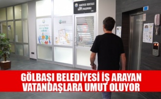 GÖLBAŞI BELEDİYESİ KARİYER NOKTASI’NDAN İSTİHDAMA BÜYÜK DESTEK