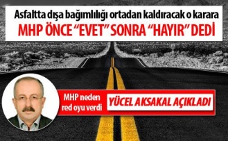 MHP'lilerden asfalt plenti kararına red oyu