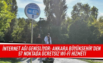 İnternet ağı genişliyor: Ankara Büyükşehir'den 57 noktada ücretsiz wi-fi hizmeti