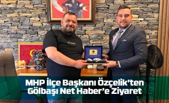 MHP İlçe Başkanı Özçelik’ten Gölbaşı Net Haber’e Ziyaret