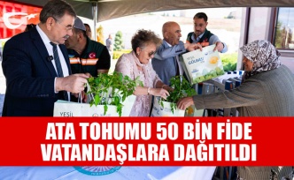 GÖLBAŞI BELEDİYESİ SERALARINDA YETİŞEN ATA TOHUMLARI VATANDAŞA BULUŞTU