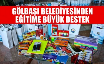 GÖLBAŞI BELEDİYESİNDEN EĞİTİME BÜYÜK DESTEK