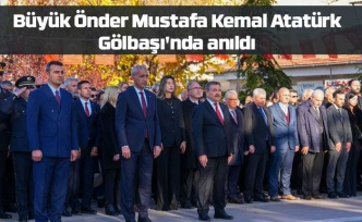 Büyük Önder Mustafa Kemal Atatürk Gölbaşı'nda anıldı