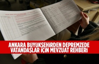ANKARA BÜYÜKŞEHİRDEN DEPREMZEDE VATANDAŞLAR İÇİN MEVZUAT REHBERİ