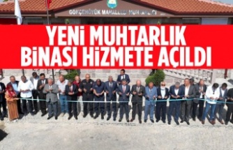 Gökçehöyük Mahallesi muhtarlık binası hizmete açıldı