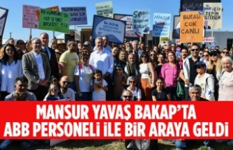 MANSUR YAVAŞ BAKAP’TA ANKARA BÜYÜKŞEHİR PERSONELİ İLE BİR ARAYA GELDİ