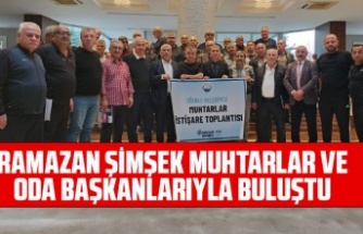 GÖLBAŞI BELEDİYE BAŞKANI RAMAZAN ŞİMŞEK, MUHTARLAR VE ODA BAŞKANLARIYLA BULUŞTU