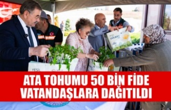 GÖLBAŞI BELEDİYESİ SERALARINDA YETİŞEN ATA TOHUMLARI VATANDAŞA BULUŞTU