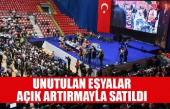 OTOBÜS, ANKARAY VE METROLARDA UNUTULAN EŞYALAR AÇIK ARTIRMAYLA SATILDI
