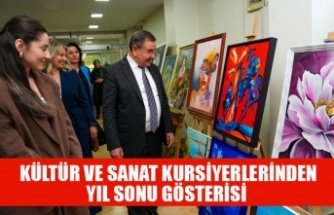 GÖLBAŞI BELEDİYESİ KÜLTÜR VE SANAT KURSİYERLERİNDEN YIL SONU GÖSTERİSİ