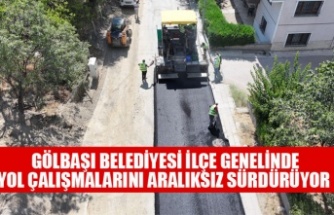 GÖLBAŞI BELEDİYESİ, İLÇE GENELİNDE YOL ÇALIŞMALARINI ARALIKSIZ SÜRDÜRÜYOR