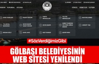 GÖLBAŞI BELEDİYESİNİN WEB SİTESİ YENİLENDİ