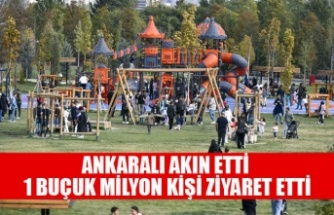 ATATÜRK ÇOCUKLARI DOĞAL YAŞAM PARKI’NI 1 BUÇUK MİLYON KİŞİ ZİYARET ETTİ