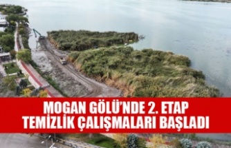 MOGAN GÖLÜ’NDE 2. ETAP TEMİZLİK ÇALIŞMALARI BAŞLADI