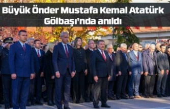 Büyük Önder Mustafa Kemal Atatürk Gölbaşı'nda anıldı