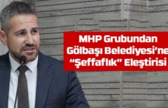 MHP Grubundan Gölbaşı Belediyesi’ne “Şeffaflık” Eleştirisi