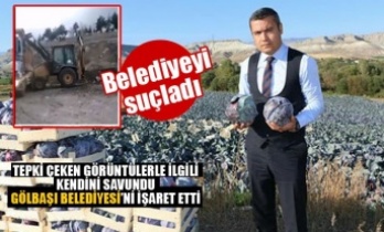 İlçe Tarım Müdürü Gölbaşı Belediyesini İşaret Etti