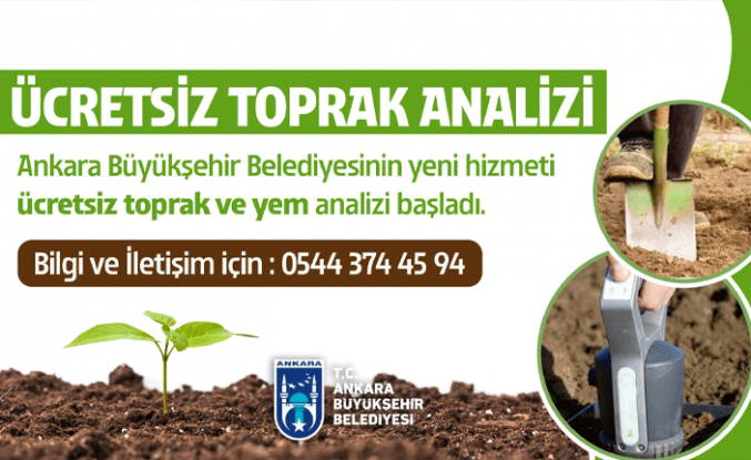 ANKARA BÜYÜKŞEHİR BELEDİYESİNDEN ÇİFTÇİLERE YEM VE TOPRAK ANALİZİ DESTEĞİ