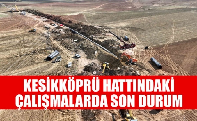 KESİKKÖPRÜ HATTINDAKİ ÇALIŞMALARDA SON DURUM