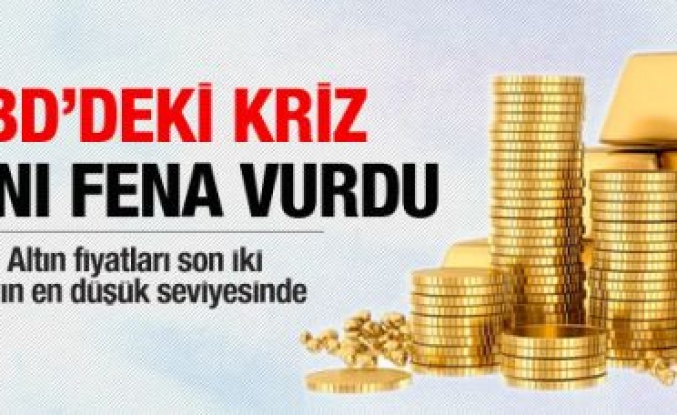 ABD'deki kriz altını fena vurdu