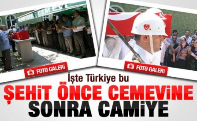 Alevi şehide 2 ayrı cenaze namazı 