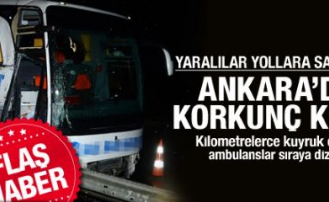 Ankara'da Zincirleme Kaza