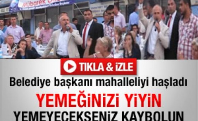 Belediye başkanından vatandaşa: Susun lan - Video