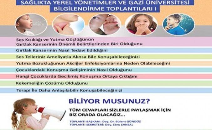 Gölbaşılılara Gırtlak Kanseri ve Konuşma Bozukluğu Sempozyumu