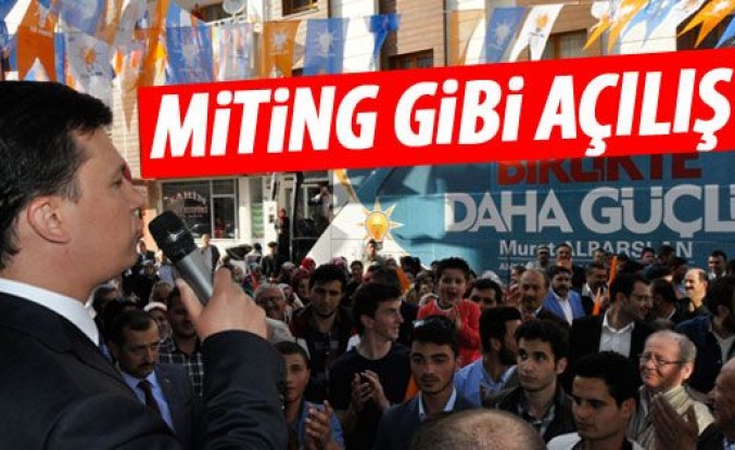 Gölbaşı'nda Miting Gibi Açılış