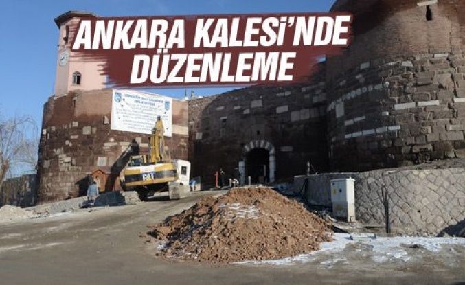 Kale önünde çalışma