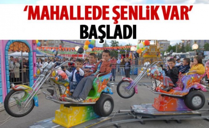 Mahallede şenlik var Altınpark'ta