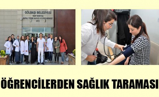 Öğrencilerden Sağlık Taraması 