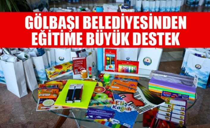 GÖLBAŞI BELEDİYESİNDEN EĞİTİME BÜYÜK DESTEK