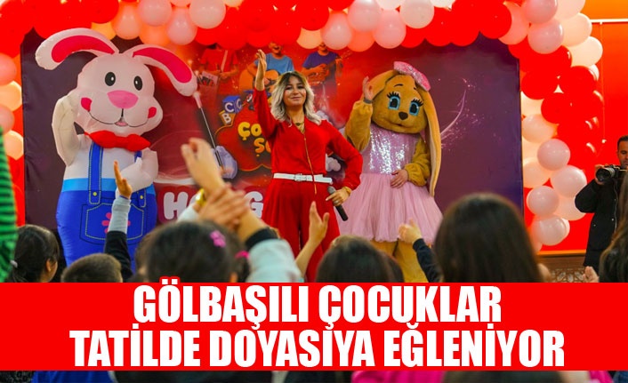 GÖLBAŞILI ÇOCUKLAR TATİLDE DOYASIYA EĞLENİYOR