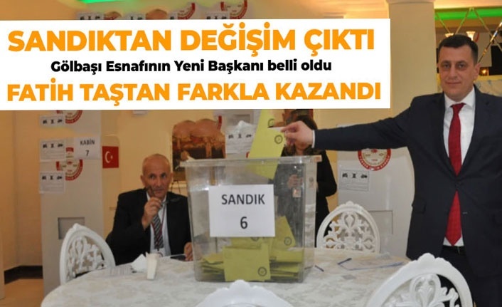 Gölbaşı Esnaf Odası’nda Fatih Taştan Dönemi: Sandıktan Farklı Galibiyet Çıktı