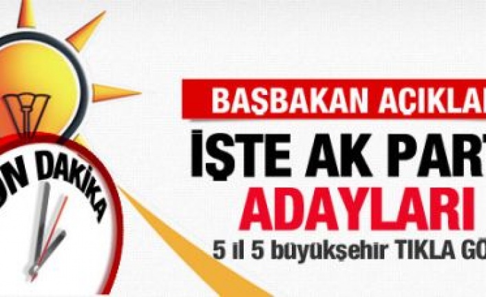 Erdoğan 10 adayın isimlerini açıkladı