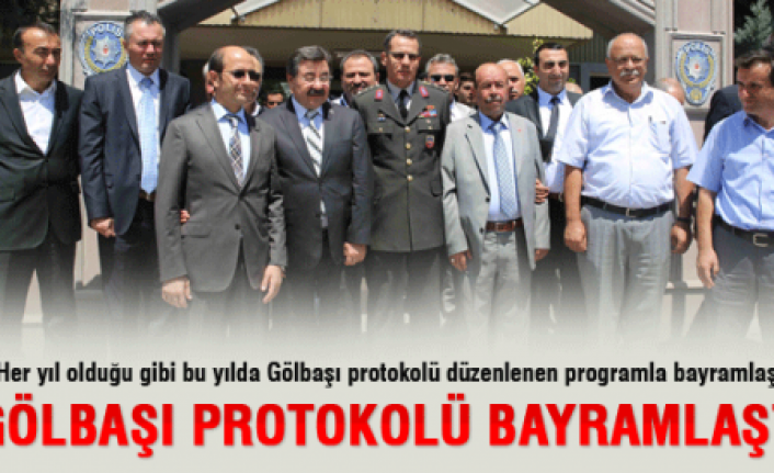 Gölbaşında  bayramlaşma turu 