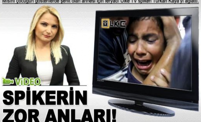 Ülke Tv spikeri canlı yayında Mısır için ağladı