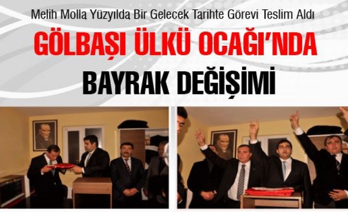 Ülkü Ocağında Bayrak Değişimi