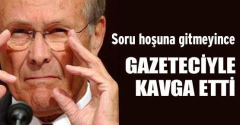 Gazeteci ile kavga etti