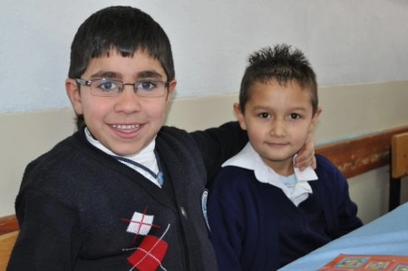 Öğrencilerin karne sevinci