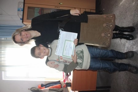 Öğrencilerin karne sevinci