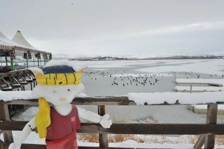 Mogan'da kar manzaraları