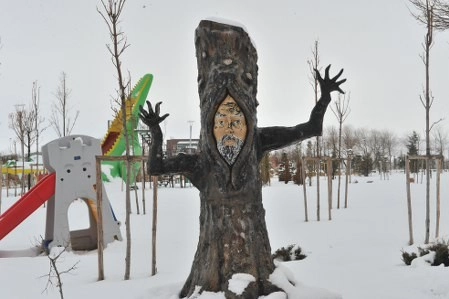 Mogan'da kar manzaraları