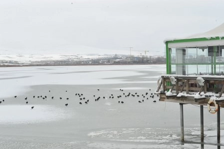 Mogan'da kar manzaraları