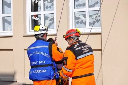 Deprem ve yangın tatbikatı