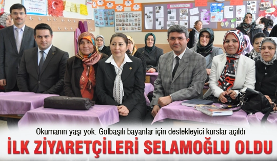 İlk ziyaretçileri Selamoğlu oldu