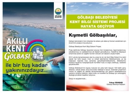 Gölbaşı Akıllı Kent  Sistemi'ne geçiş yaptı